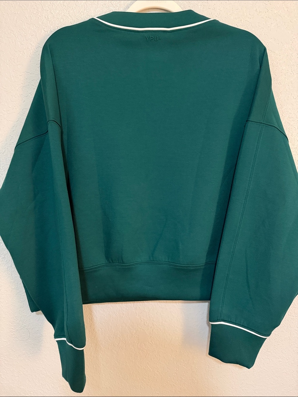 Relaxed V-Neck Sweatshirt - Picture 3 of 4